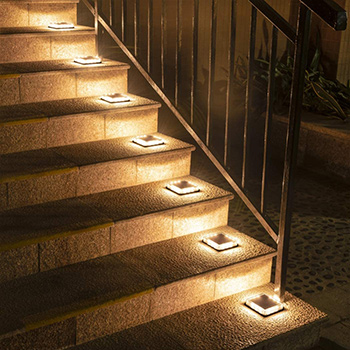 luces led solares balizamiento pisables